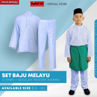 POWER CAT Baju Melayu Muslim Agama Koshib0 - Size 22-3XL