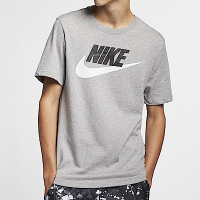 Nike As M Nsw Tee Icon Futura [AR5005-063] 男 短袖 T恤 純棉 休閒 灰