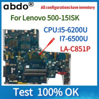 Abdo LA-C851P Motherboard.For Lenovo 500-15ISK Laptop Motherboard. CPU i5 6200U/I7-6500 R7 M360 2G DDR3 100% Test Work