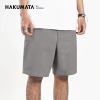 Hakumata - Swap - Pants Dark Grey Pria - Celana Pendek Abu Regular Chino Cowok