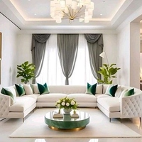 Sofa U Shape Sofa Serat Midili Halus Sofa U Modern Set