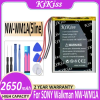 KiKiss Powerful Battery 2650mAh for SONY Walkman NW-WM1A NW-WM1Z Player 5-wire Bateria