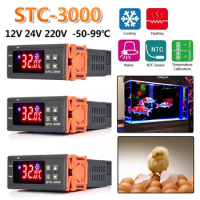 STC-3000 Digital Temperature Controller with NTC Sensor 12V 24V 220V Thermoregulator Thermostat Control Switch for Incubator