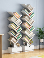 書架 書櫃 書桌 書架落地簡約現代置物架書櫃桌上小書架收納學生創意簡易樹形書架