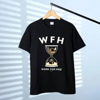 Kaos Tshirt Baju Murah Combed 30 Distro WFH Work for Hajj Haji Kabah Makkah ibadah Islam Muslim souv