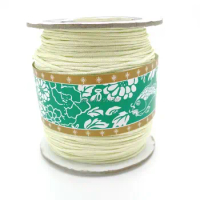 1.5mm macrame rope beige Waxed Beading Cord fit macrame bracelet&amp;necklace string 175yard(160m) free shipping