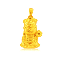 【金緻品】黃金墜子 Q版地藏王菩薩 0.64錢(純金墜飾 地藏菩薩 地藏王 菩薩 神明 庇佑 宗教 信仰)