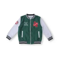 Jaket Bomber Anak laki Hijau/ Boys Jacket Bomber Green/ RJ Kids Boy S