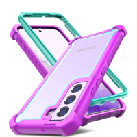 Case For Samsung Galaxy S20 FE S21 S22 S23 Plus Ultra Luxury Shockproof TPU Bumper Clear Cover Support Wireless Charge