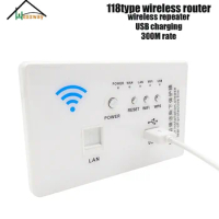 HESSWAY Wall Embedded Wireless AP Router 3G/4G Wireless Wifi Computer USB Charge Socket Panel 3G Repeater 118 standard Sockets