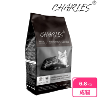 CHARLES 查爾斯低敏貓糧 6.8kg 活力成貓 能量貓 (鮭魚+雙鮮凍乾)