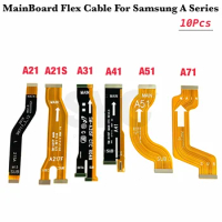 10Pcs Main Board Motherboard Flex For Samsung A21 A21S A31 A41 A51 A71 M51 Flex Placa Logic Board Replacment Parts