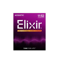Senar Gitar Akustik Elixir 16027 Nanoweb Phosphor Bronze 11-52