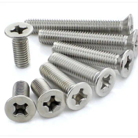40pcs M4 x 16mm Phillips countersunk flat head screw alloy cross screws stainless steel bolts