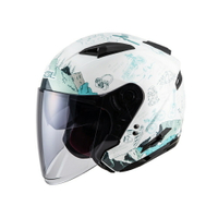 【SOL Helmets】SO-7E開放式安全帽 (探險者_白/綠) ｜ SOL安全帽官方商城