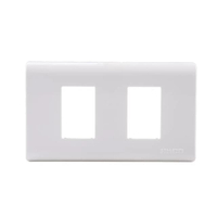 แผงหน้ากาก 2 ช่อง รุ่น SWIFT H40-F002 ขนาด 2 x 23 มม. สีขาว