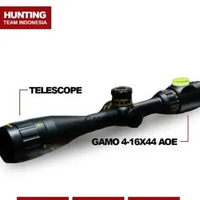 Alat Olahraga Outdoor - Gamo 1-4x20 BDC dengan Lampu warna Merah dan Hijau - Alat Eksplorasi Alam - 