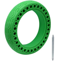 Electric Scooter Tires Honeycomb Replacement Tires for Xiaomi M365/Gotrax GXL V2, 8.5 Inches Solid Tire,Green