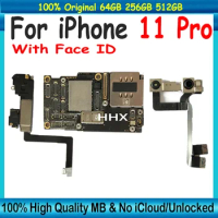 Original Logic Board For iPhone 11 Pro 11Pro Full Working Motherboard With Face ID 64gb 256gb Free iCloud Unlocked MainBoard