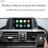 Plug and Play Car Video Interface Apple Audio Books /Amazon Music/ Google Maps CarPlay for F25 BMW