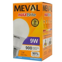 MEVAL Lampu Bohlam LED Bulb Maxbrite 9W Putih