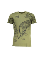 Mens Tiger Graphic Tee Model CA28620 in Light green