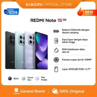 Xiaomi Redmi Note 15 5G (6/128 GB) (8/256 GB) (12/512 GB) | Baterai 5520mAh dengan desain ramping | 