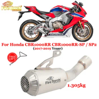 For Honda CBR1000RR CBR1000RR-SP / SP2 CBR 1000RR 2017 2018 2019 Motorcycle Exhaust Escape Muffler And Link Pipe System Moto