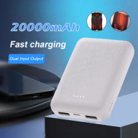 Large Capacity 20000mAh Power Bank Portable Fast Heating Clothes Power Bank For Xiaomi Huawei iPhone Samsung