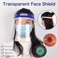 成人防護面罩全臉防飛沫大號面具學生暑期防疫用品臉部透明保護罩