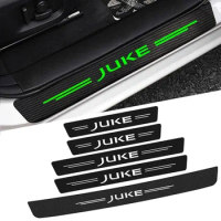 Luminous Car Door Sill Protector Plate Rear Trunk Bumper Threshold Stickers for Nissan Juke Logo Micra 350Z Serena Versa Kicks