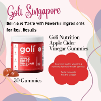 Goli Apple Cider Vinegar Gummies Vegan Supplement Vitamin B9 & B12 for Digestion – 30 Gummies