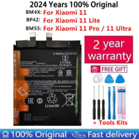 2024 Year 100% Original Battery BP42 BM4X BM55 For Xiaomi Mi 11 Mi11 Lite / Mi 11 / 11 Pro / 11 Ultra Replacement Bateria