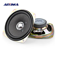 AIYIMA 2Pcs 3.5 Inch Full Range Sound Speakers 4 Ohm 8 W Audio Portable Speaker Music Audio Loudspeaker DIY For Home Theater