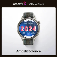 [NFC EURO] Amazfit Balance Smart Watch AI Fitness Coach Dual-Band GPS 14-Day Battery Alexa Built-in Bluetooth Calls Smart Watch