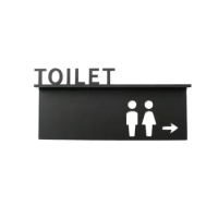Door Plates Men Women Toilet Reminder Signs Company Shopping Malls Office Buildings Indicator Plaque Sign 3D Paste Signage