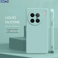 High Qualtiy Candy Phone Case Cover for VIVO X90 Pro Plus X90Pro Pro+ X90Pro+ X90S 5G Square Liquid Silicone Soft Original Funda