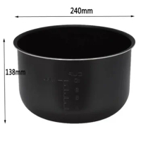 High quality electric pressure cooker 5L inner bowl for Midea MPC-6004 replacement Inner bowl