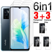 6in1 Clear Tempered Glass For Vivo V23 5G Camera Lens Screen Protector For vivo S10e V23e 4G V 23 23e S 10e Protection HD Films
