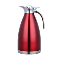 不銹鋼真空保溫壺雙層暖水瓶歐式咖啡壺家用熱水壺瓶2L冷水壺
