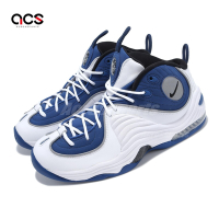Nike 休閒鞋 Air Penny II QS 男鞋 白 藍 避震 氣墊 反光 一分錢 復古 中筒 運動鞋 FN4438-400