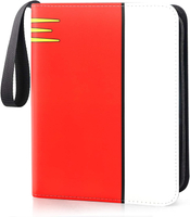 Card Binder 4 Pocket, Collectible Trading Card Albums Fits 400 Cards with 50 Removable Sleeves, Port