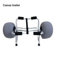 Aluminum Boat Launching Wheels Dolly Trailer Tires Towing Cart For Inflatable Aluminum Tube Boats/Kayak/Rowing