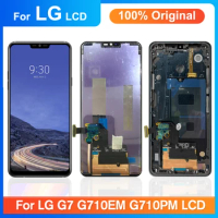 6.1"Original For LG G7 ThinQ LCD Display Replacement, with Frame For LG-G7 G710EM G710PM G710 G710NG710VM G710ULM Display Repair