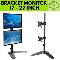 Bracket Breket Monitor LCD LED Dual Monitor Komputer Meja Jepit 13 16 19 22 24 27 Inch
