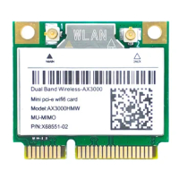 AX200 AX3000HMW Network Card Mini PCI-E WiFi 6 Wireless Adapter 2.4G/5G Bluetooth 5.1 WiFi Card 802.11AX for Win10