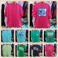 kaos tshirt oversize casual adem gambar motiv lucu depan belakang gbr