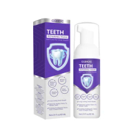 Sdatter Purple Whitening Toothpaste Brightening Yellowing Removal Stains Dental Cleansing Fresh Breath Gums Care Oral Hygiene To