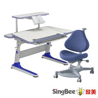 【SingBee 欣美】寬120cm 兒童桌椅組SBD-601&amp;80+139S(書桌椅 兒童桌椅 兒童書桌椅)