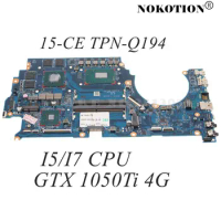 NOKOTION DAG3ADMBAD1 L10771-601 L10771-001 For HP OMEN 15-CE TPN-Q194 Laptop Motherboard I5/I7 CPU GTX1050Ti 4GB